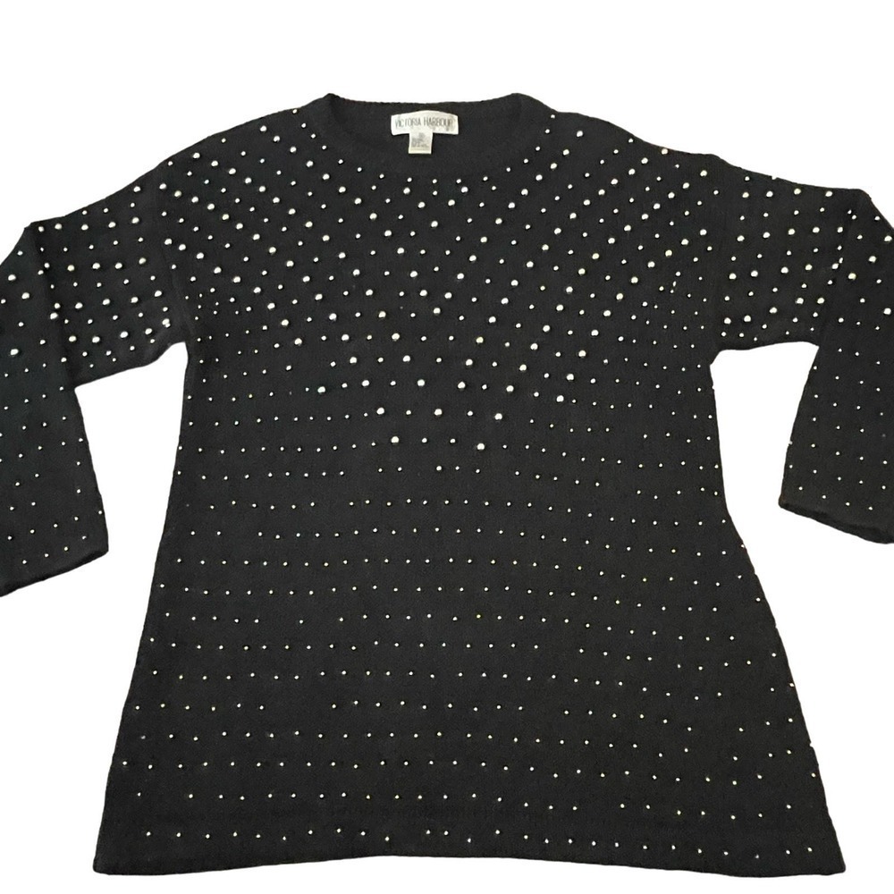 Victoria Harbour Vintage Women's Beaded Sweater Size Medium